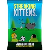 Streaking Kittens Expansion Set - A Russian Roulette Card Game for Adults, Teens &amp; Kids, Easy Family-Friendly Party Games - 15 Card Add-on