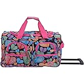Rockland Rolling Duffel Bag, NEWHEART, 22"