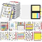 40 Pcs/20 Set Valentines Teacher Appreciation Gift Bulk Thank You Teachers Gifts Cute Funny Teacher Notebooks with 20 Ballpoint Pens Best Teacher Spiral Notebooks for School Classroom Teachers