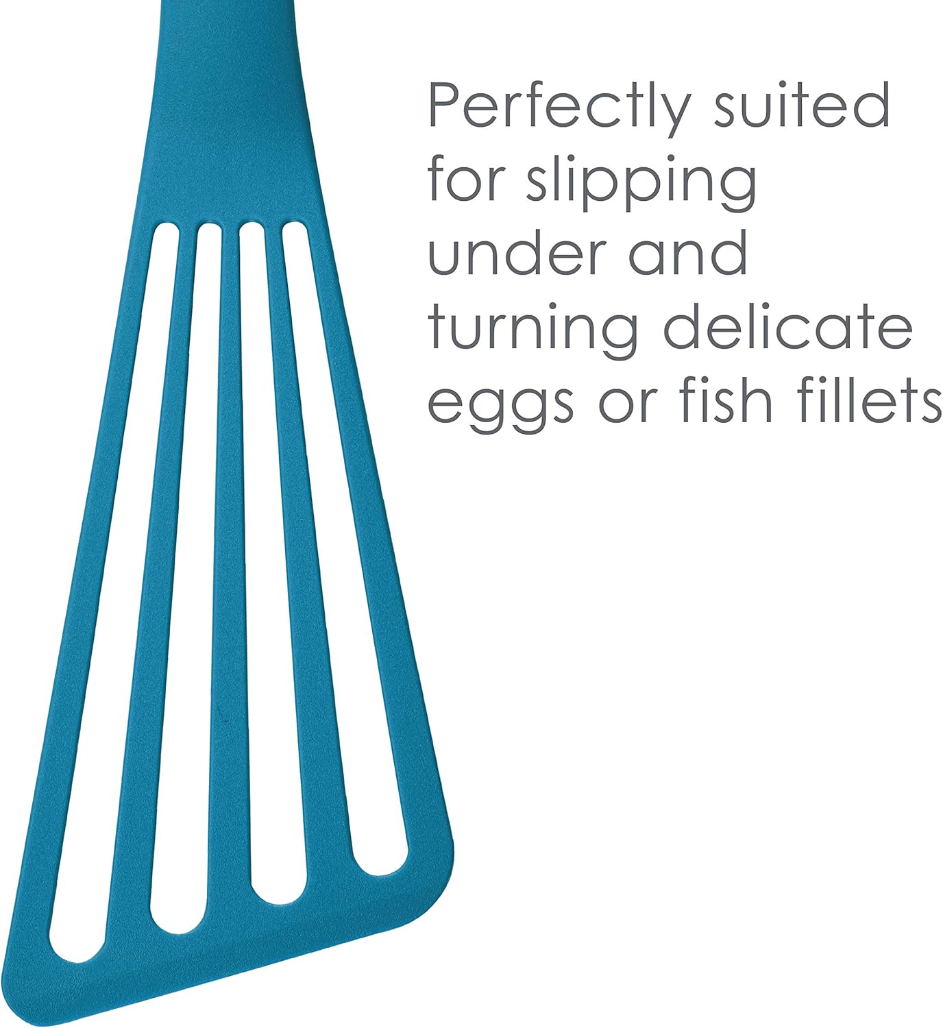 Rachael Ray Kitchen Tools and Gadgets Nylon Cooking Utensils / Spatula / Fish Turners - 2 Piece, Blue: Spatulas: Kitchen & Dining