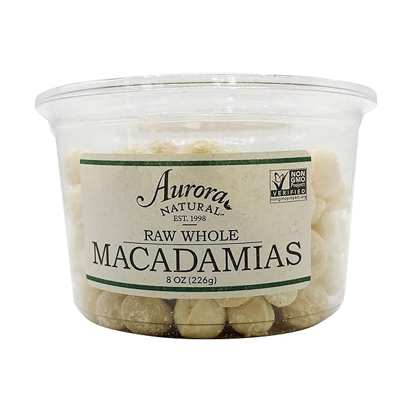 AURORA PRODUCTS MACADAMIA NUTS, RAW, 8 OZ