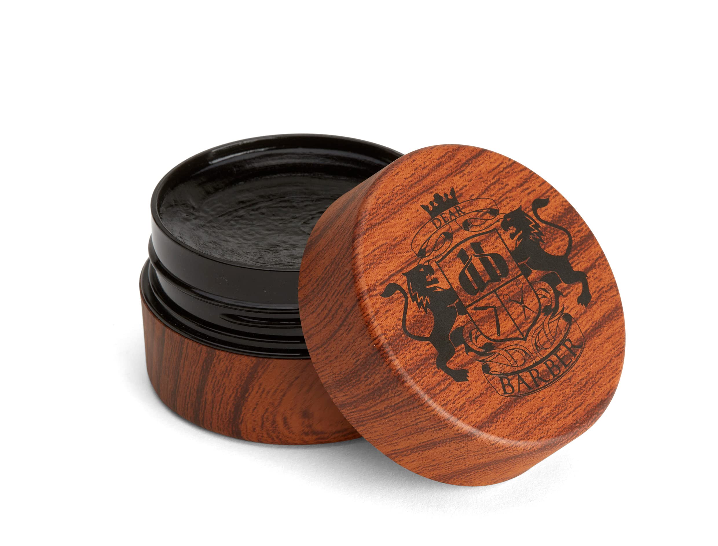 Dear Barber MENS HAIR STYLING POMADE - Strong Hold & High Shine Finish | Controls Curly & Frizzy Hair, Water Based & Easily Washable, 100ml