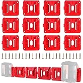 GIPFTYAG 12 Pack Battery Holder for Milwaukee M18 18V Battery Mounts Dock Holder Fit for M18 48-11-1815 48-11-1828 48-11-1850
