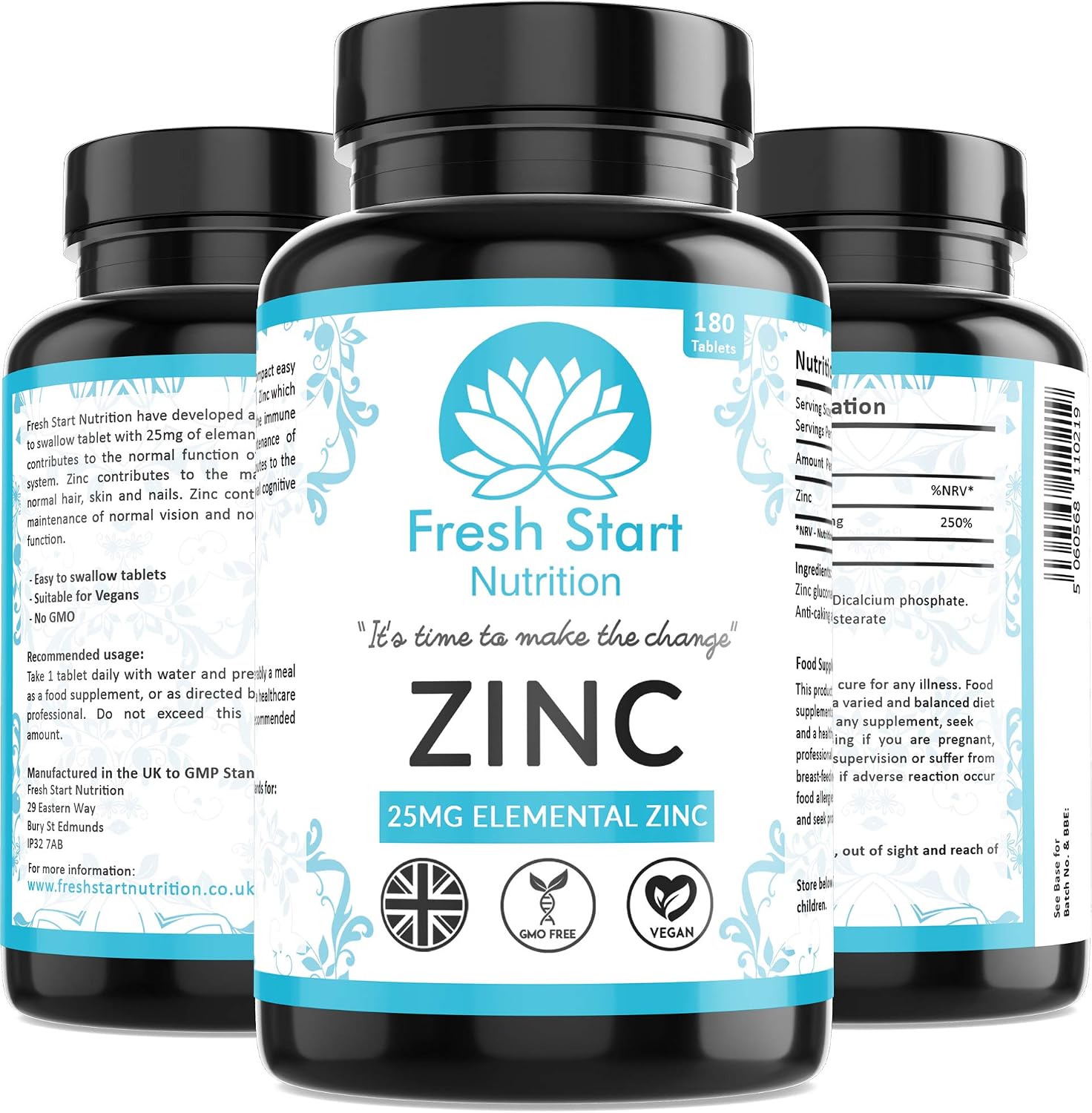 Zinc Tablets 25mg, Zinc Tablets High Strength for Maintenance of Normal Immune System Hair, Skin - Image 4