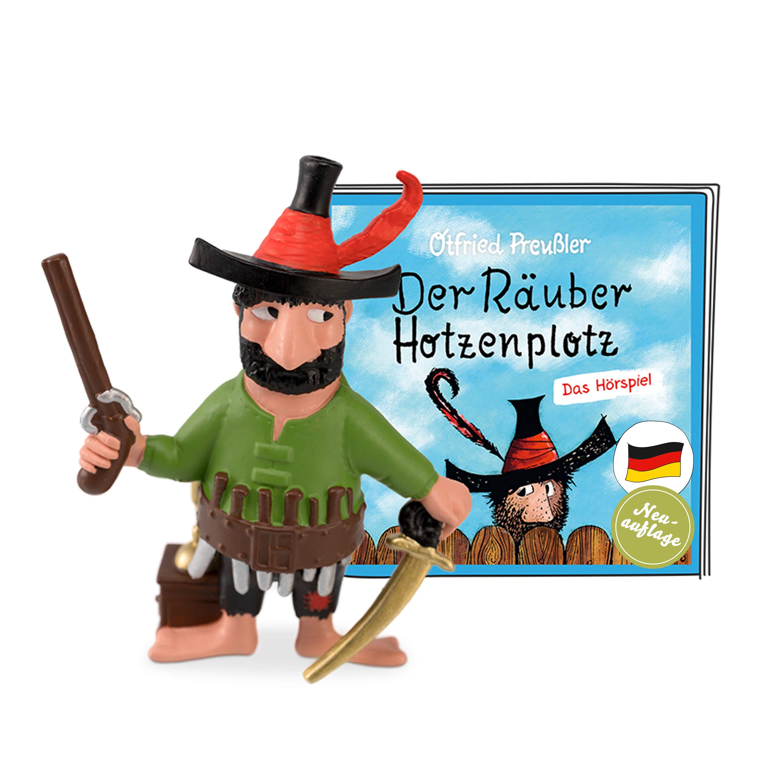 tonies 10000693 Audio Figure for Toniebox, Räuber Hotzenplotz - Der Räuber Hotzenplotz, Audio Play for Children from 5 Years, Playing Time Approx. 111 Minutes
