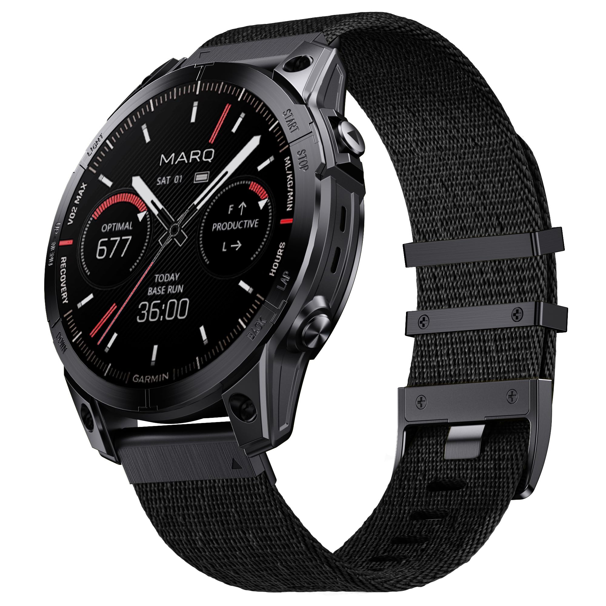 Watch Strap for Fenix 6X Pro/6X/7X Pro/7X/5X Plus/5X/3/3HR, Quickfit 26 Nylon Watch Strap for Descent MK1/2/2i/3/3i/Tactix, for Garmin Enduro/Enduro 2, Epix 51MM, Quatix 7X/7X Pro