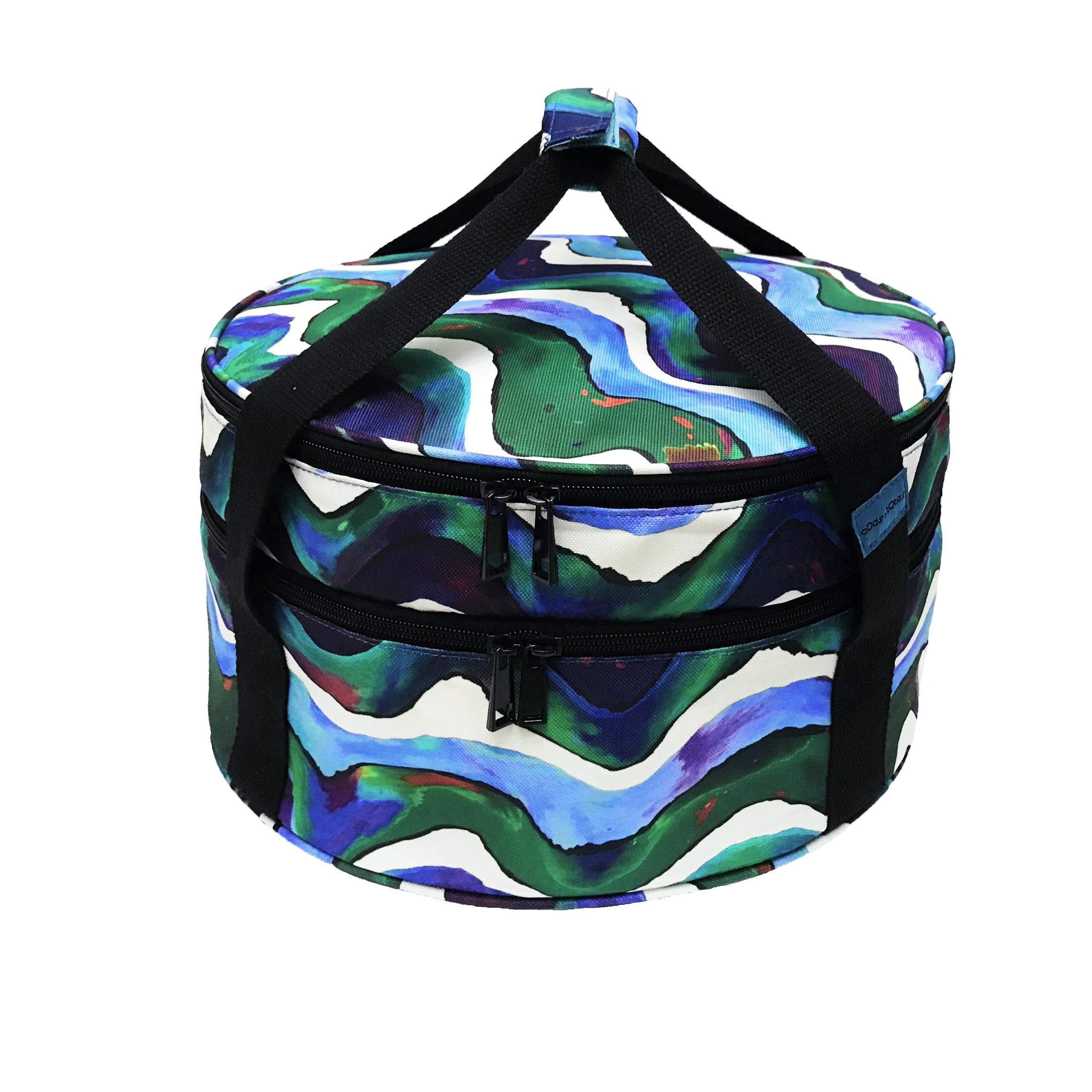Pie Carrier, Round Casserole Carrier, Insulated Casserole Carrier for Hot or Cold Food