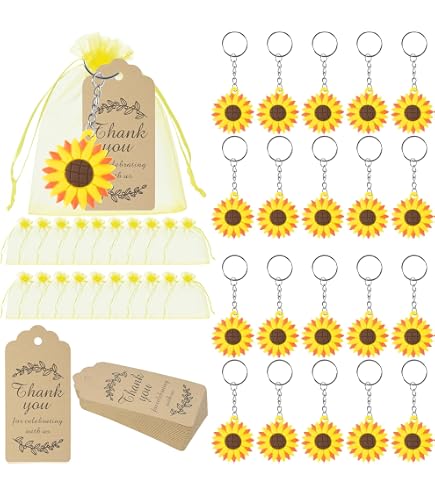 Lot 50 Porte-Clés Arbre De Vie + Cartes Merci & Sachets Organza – Cadeaux Réunion De Famille Inoubliables
