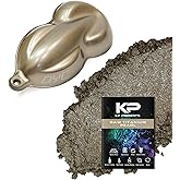 KP Pigments Raw Titanium Pearlescent 100% Pure Fine Mica Powder - Naturally Pigmented Multipurpose DIY Arts and Crafts, Dye, Soap Making, Cosmetics, Epoxy Resin, Paint, and More! 25 Grams