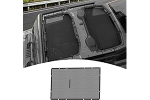 PDKLIN for Jeep JL Roof Sunshade, JLU Mesh Bikini Top Sun Shade Compatible with Jeep Wrangler JL JLU Gladiator JT 2018-2024 4Door Black Exterior Accessories