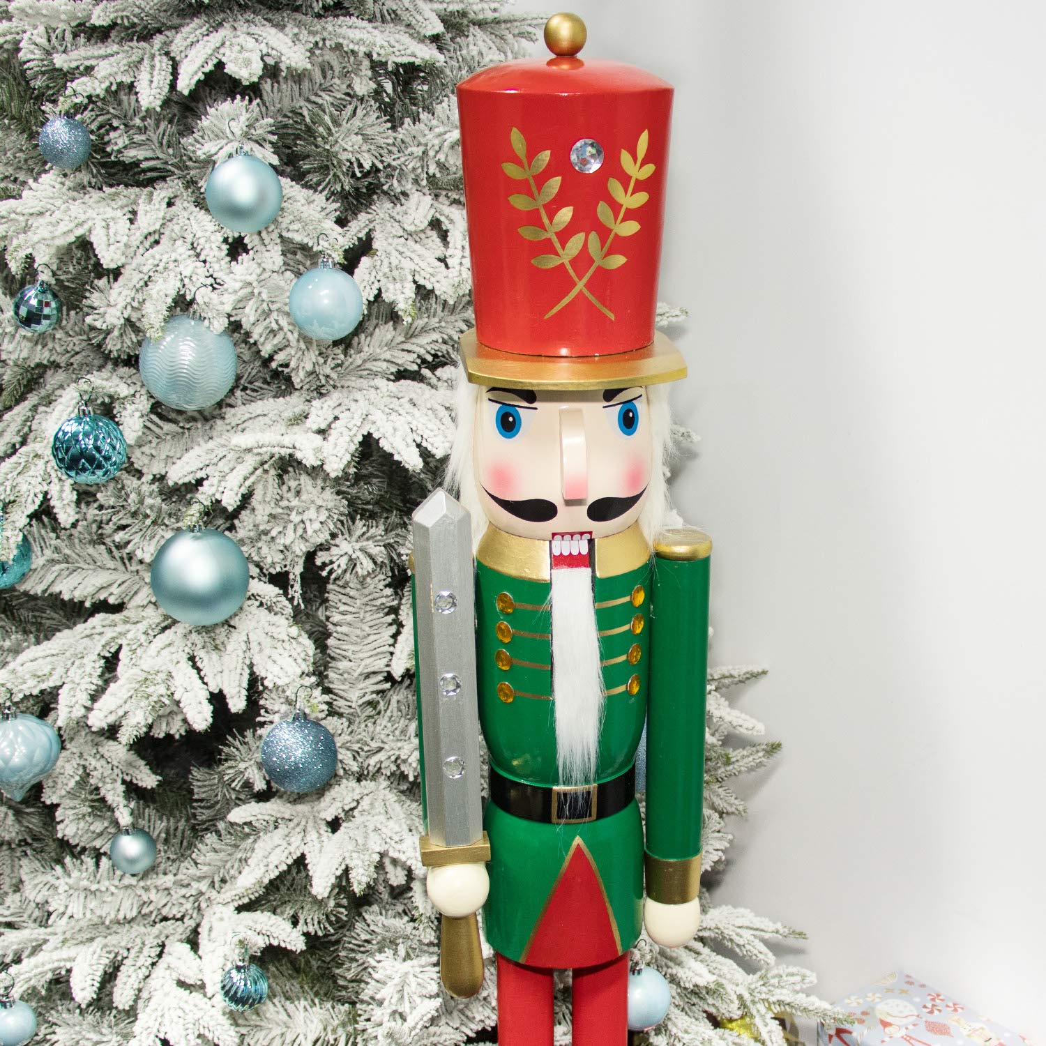 Buy Ki Store Large Christmas Nutcracker 4 Foot Soldier Wooden