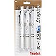 Pentel EnerGel Inspire Love/Teach/Hope, (0.7mm) Medium Line, Black Ink, Pack of 3 (BL77INSPBP3M1)