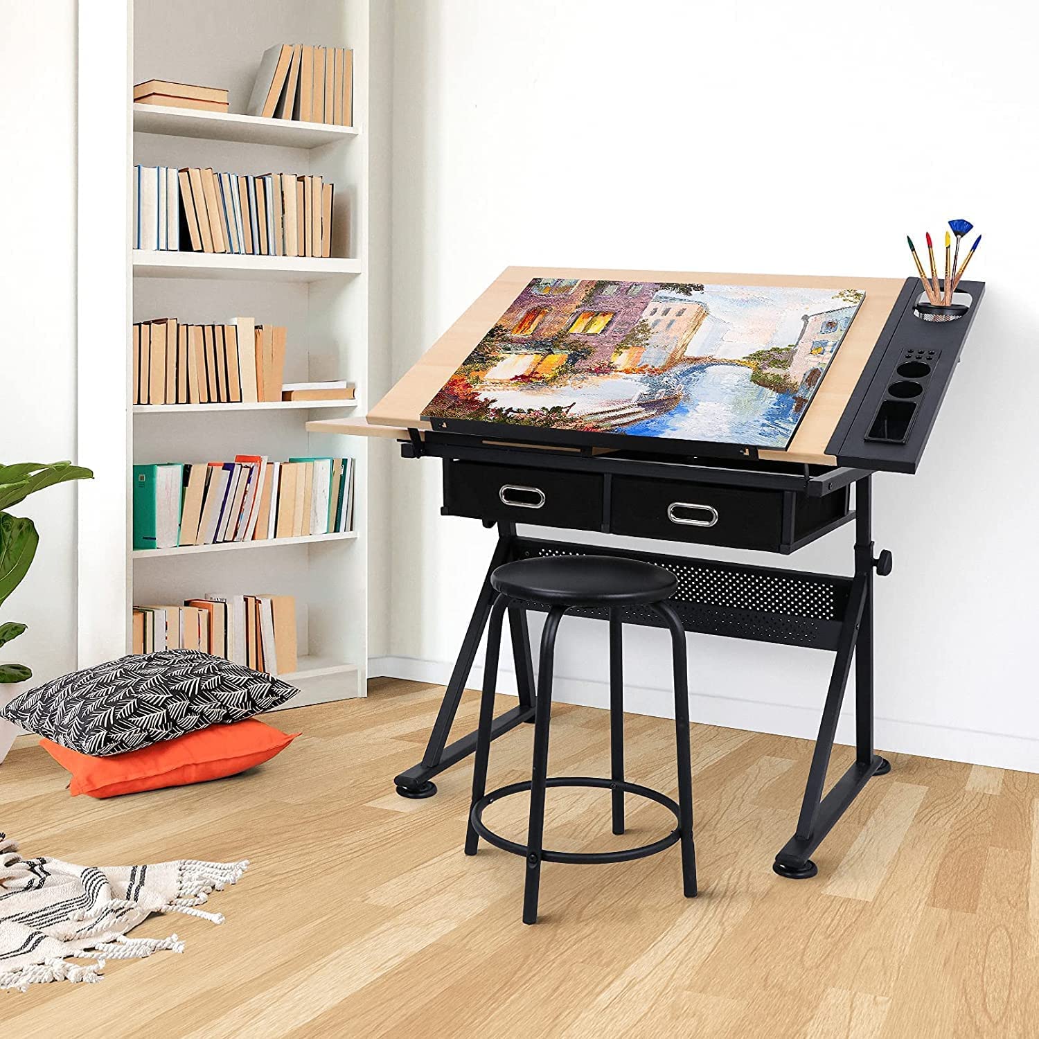 Mua BBBuy Drafting Table Drawing Desk Art&Craft Work Station Height ...