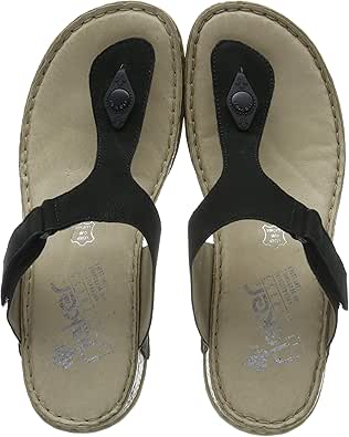 Amazon.com | Rieker Women's 61165-00 Flip Flops, Black (Schwarz 00), 6 UK | Flip-Flops