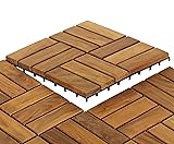 Bare Decor 12 Slat EZ Teak Flooring, 1 Sample