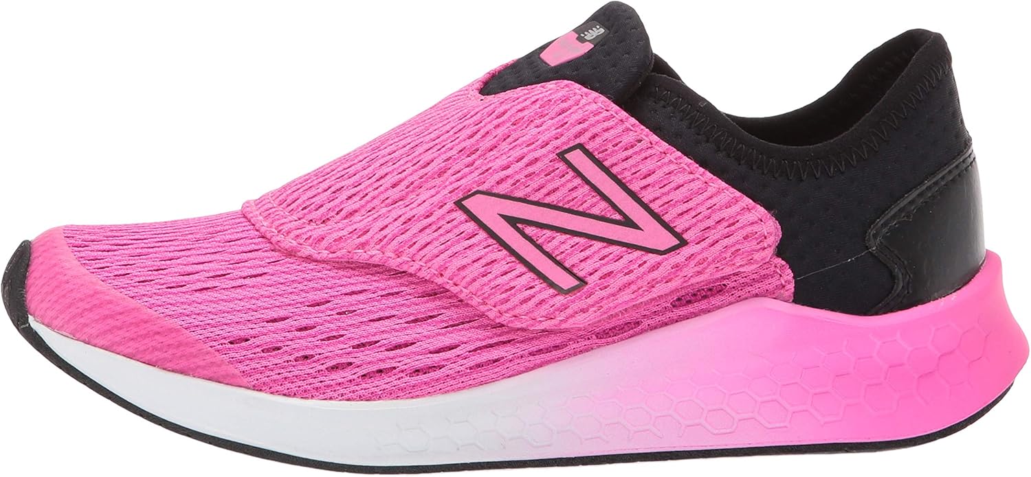 new balance kid's fresh foam fast v1 hook and loop running shoe