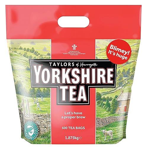 Yorkshire Tea, Total 600 Tea Bags, (Pack of 1.875 kg)