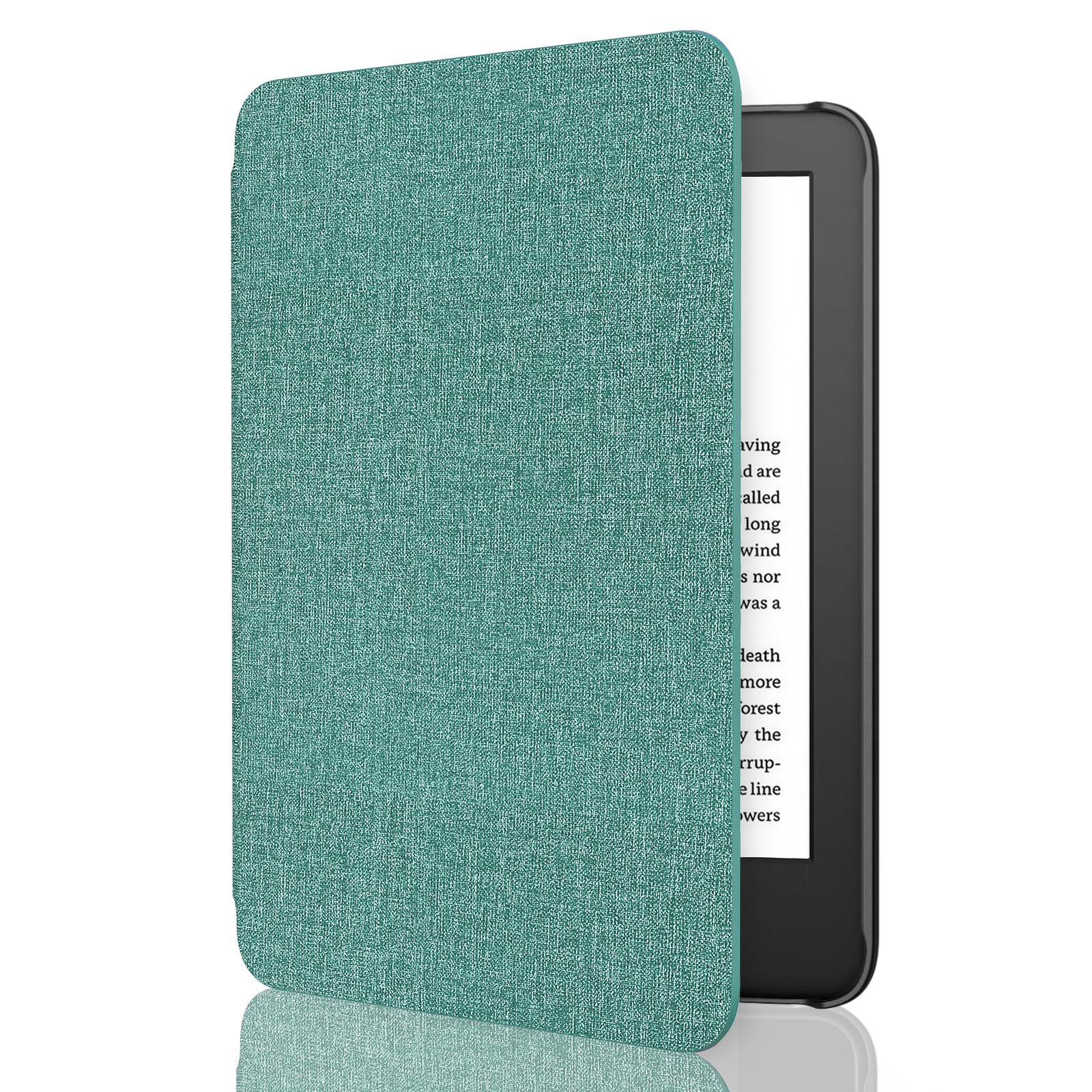 MoKo Case Fits 6" All-New Kindle (11th Generation-2024/2022 Release)& International Version, Lightweight Shell Cover with Auto Wake/Sleep for Kindle 2024/2022 11th Gen e-Reader, Denim Green — image 1