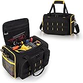 Marscamd 12-inch Tool Bag with Multiple Pockets, Heavy Duty Tool Tote for Men, Black
