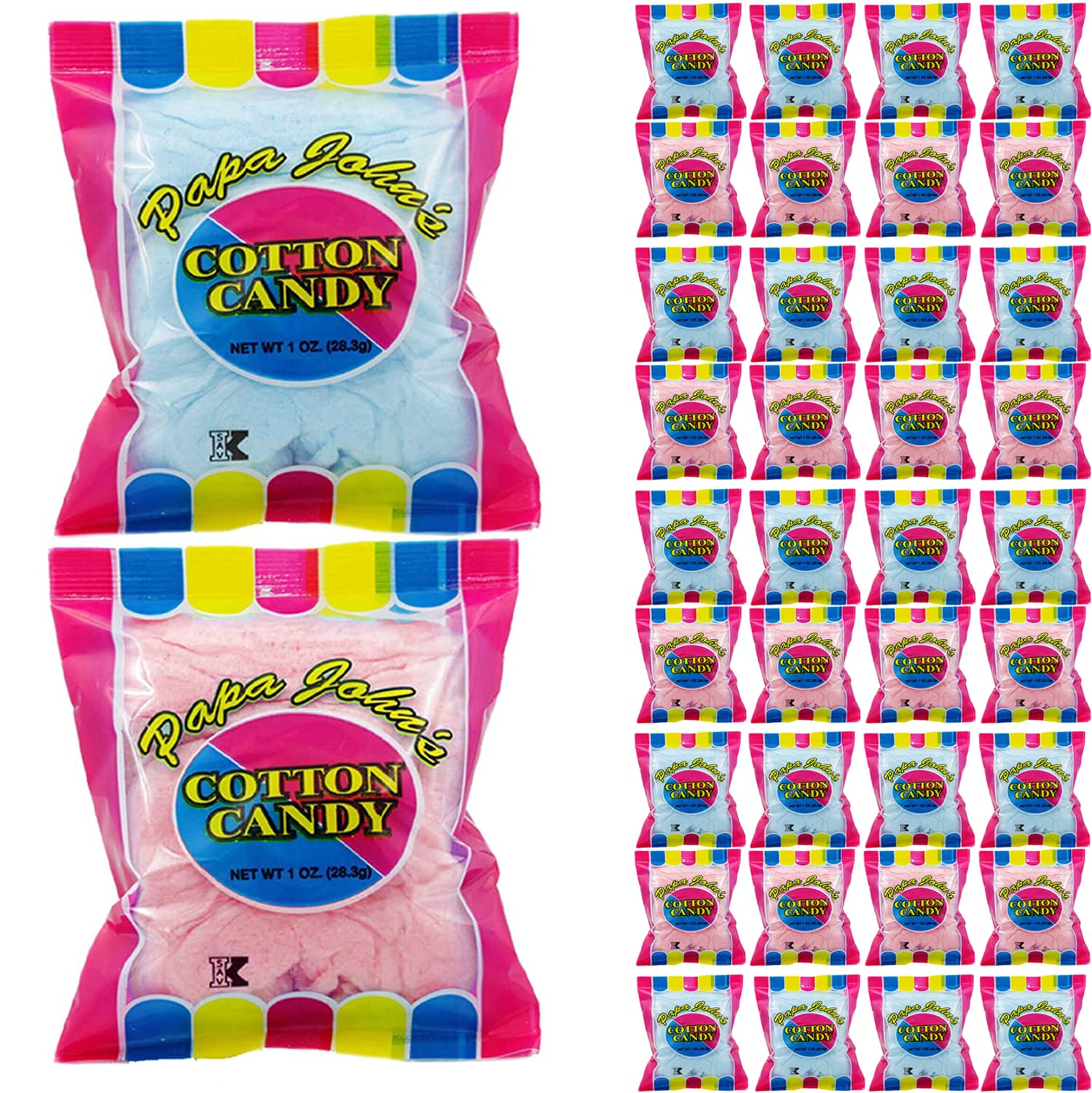 Fruidles Cotton Candy Blue and Pink Party Flavors