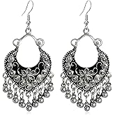 Vintage Boho Statement Chandelier Geometry Dangle Drop Earrings Bohemian Ethnic Handmade Beaded Charms Earring for Women Jewelry Gift