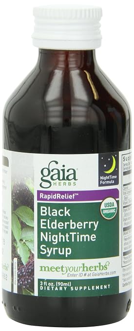Black Elderberry Nighttime Syrup Gaia Herbs Black Elderberry Nighttime Syrup Gaia Herbs
