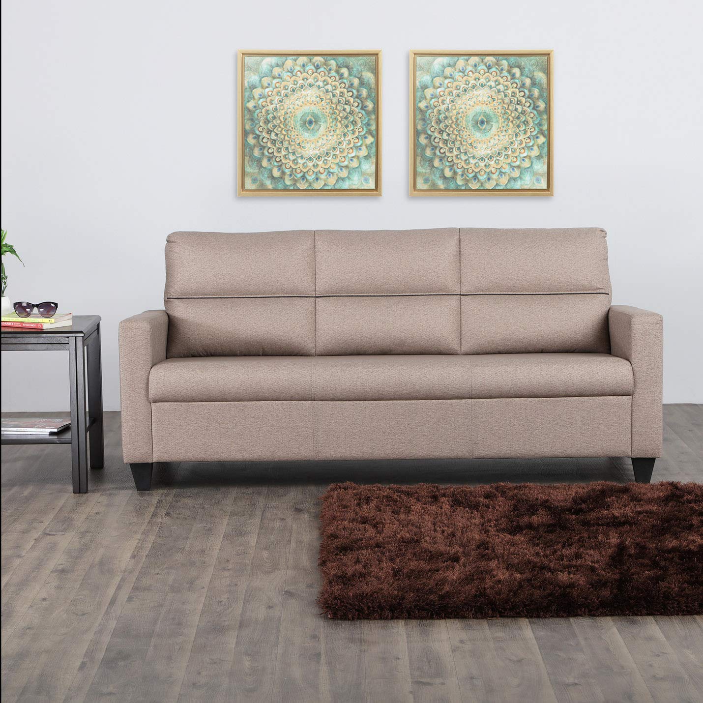 home centre helios clary three seater sofa