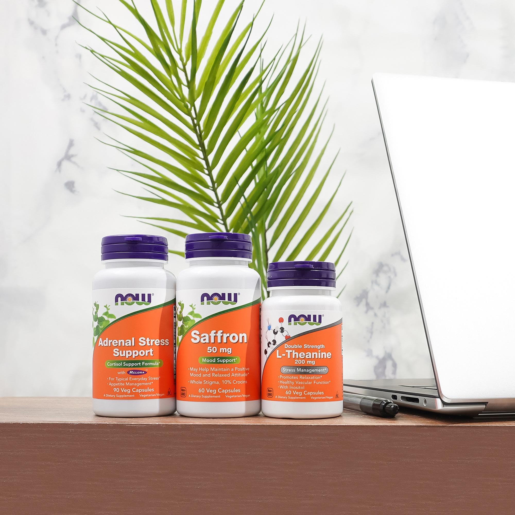NOW Foods Supplements, Adrenal Stress Support, Cortisol Support Formula* with Relora®, For Typical Everyday Stress*, Appetite Management*, 90 Veg Capsules