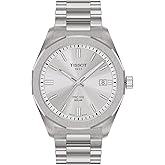 Tissot PRC 100 Solar, Silver Dial, 39mm Watch for Men, Stainless Steel Case and Bracelet, Solar Quartz Movement, T1514221103100