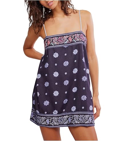 free people purple embroidered dress Womens Emma Boho Shift S at Amazon Women's Clothing store Color:Periwinkle Silver Elegant And Breezy: Styling Free People Electric Garden 100cm wide drawers
