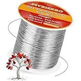 FIVEIZERO 28 Gauge 304 Stainless Steel Wire for Jewelry Making,109yd Stainless Steel Jewelry Wires Thin Metal Craft Wire for Necklace,Bracelet,Earring,Bead Stringing,DIY,Floral and Home Crafts
