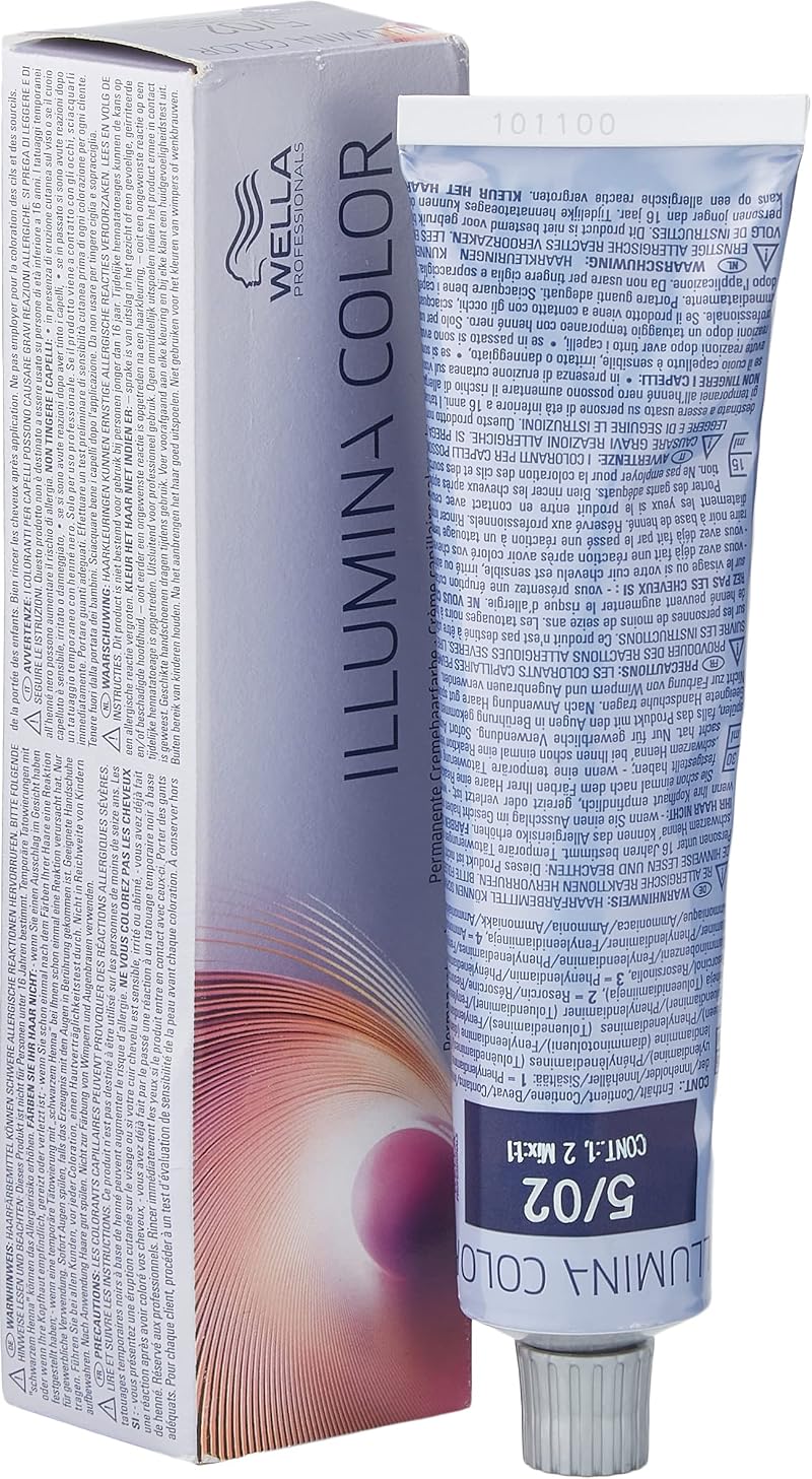 Wella Illumina Color 5/02 Light Natural Matt Brown Permanent Hair Dye 0.081kg