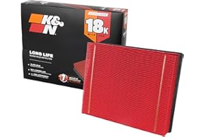K&N Engine Air Filter: Long Life 18,000 Mile Replacement Air Filter: Compatible with 1999-2019 Chevy/GMC Truck/SUV V6/V8 (Silverado, Suburban, Tahoe, Sierra, Yukon, Avalanche), KNA-2129