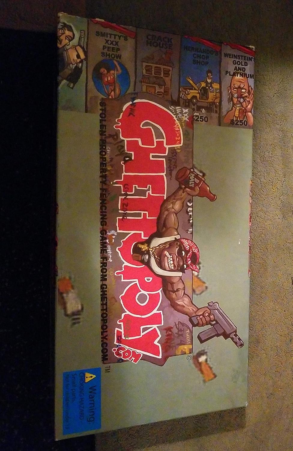 Ghettopoly Boardgame Toys & Games