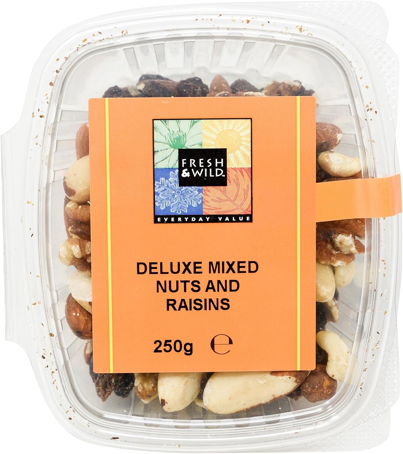 Fresh & Wild Deluxe Mixed Nuts and Raisins, 250 g Amazon.co.uk Prime