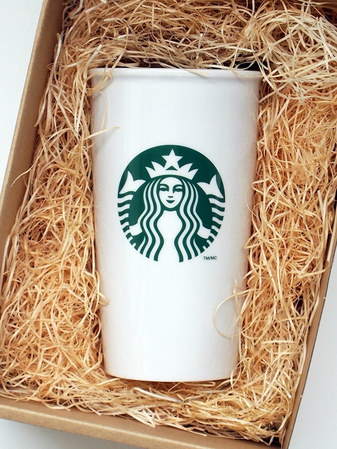 Starbucks Ceramic Travel Mug White For Coffee And Tea 355 Ml Amazon De Kuche Haushalt