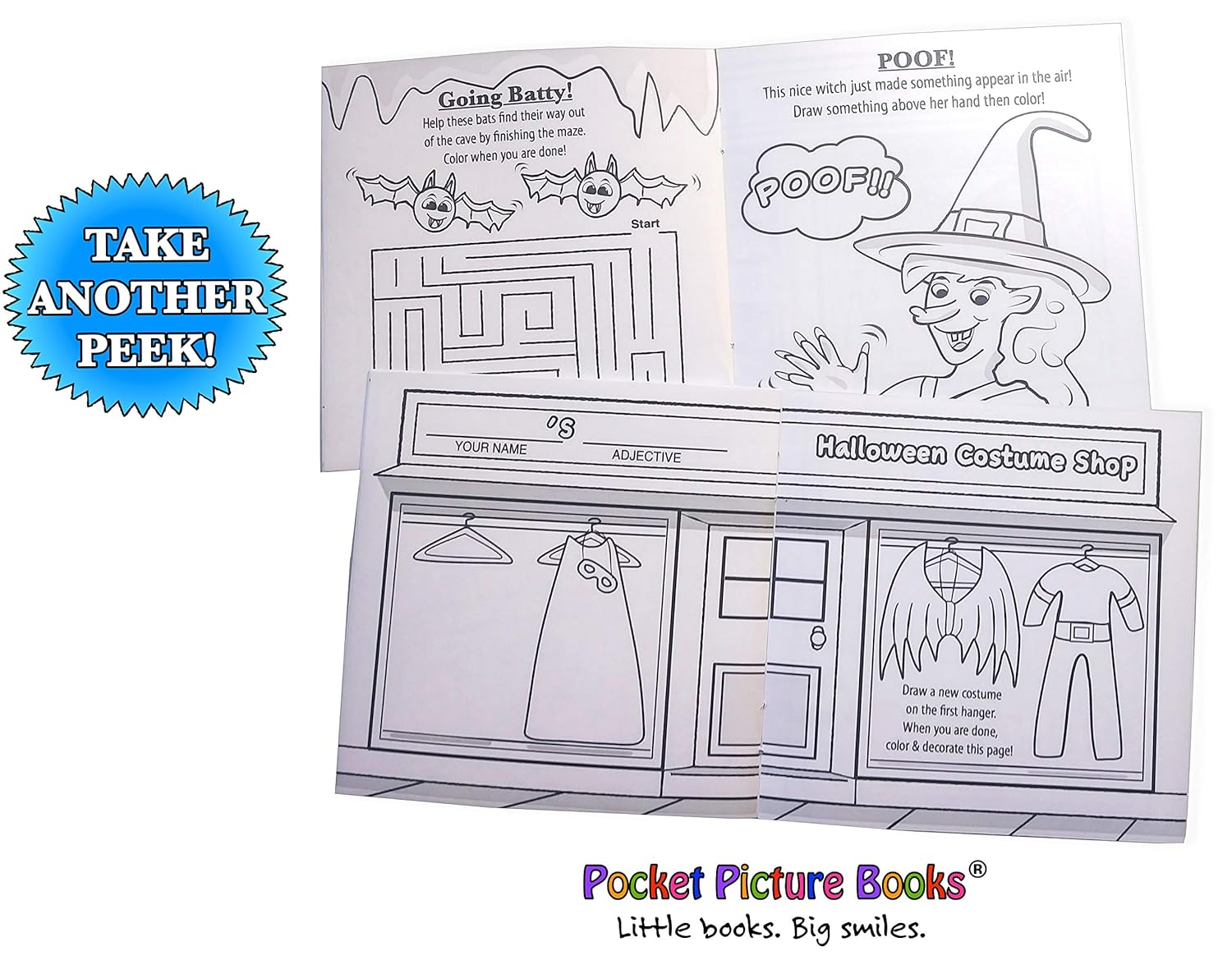 Bulk Mini Coloring Books / Party Favors Novelty Goody Bag Stuffer