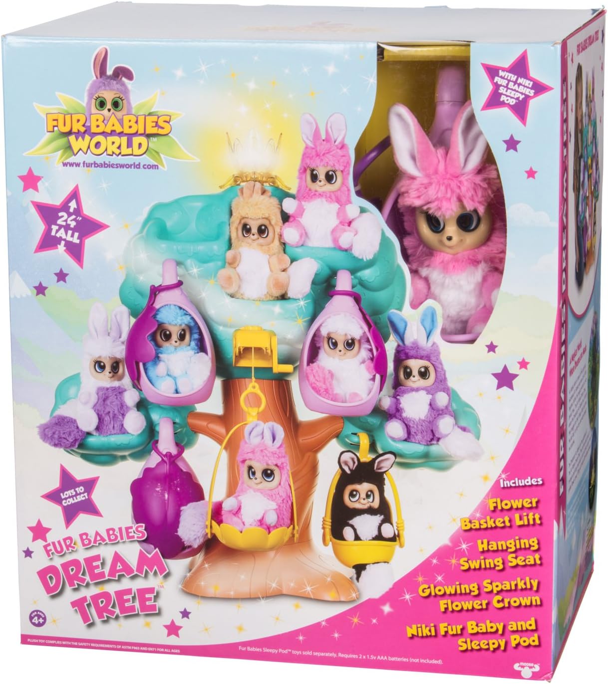 fur babies world dream tree playset