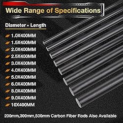 ARRIS 3.0MM Carbon Fiber Rod 200mm Length for RC