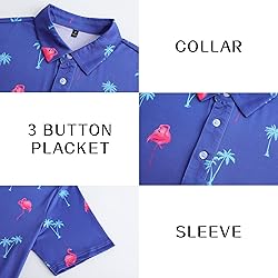 Men's Funny Golf Polo Shirts Short Sleeve