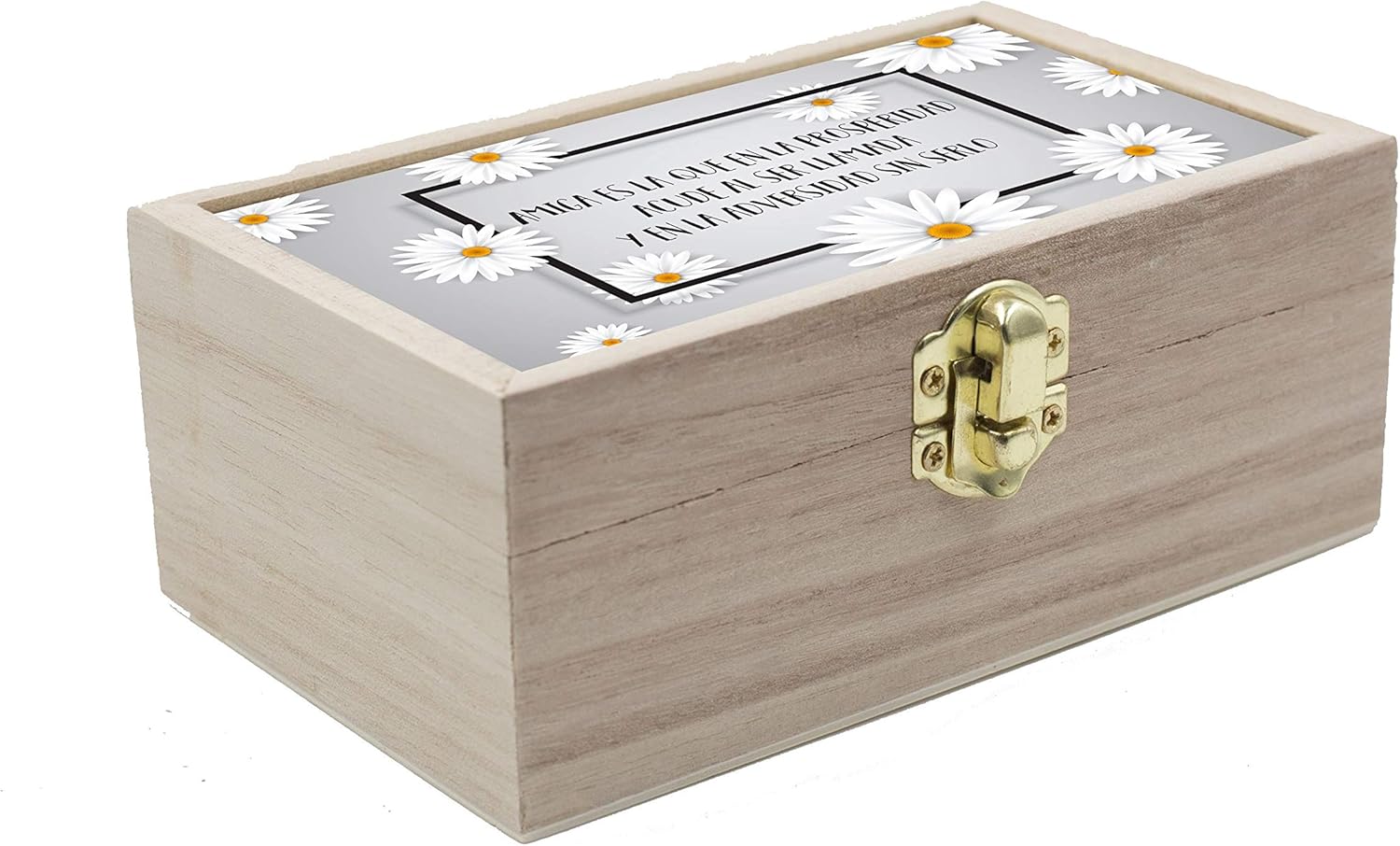 AR Regalos Caja Personalizada de Madera con Frase Personalizada: Amazon.es: Hogar