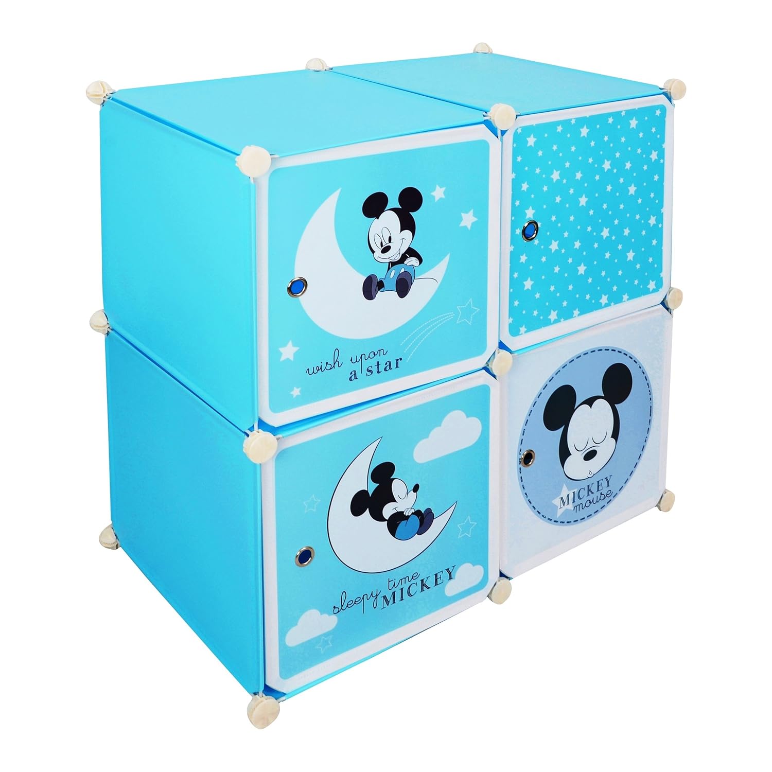 Buy Baby Grow Kid S Wardrobe Cabinet 4 Door Storage Organizer