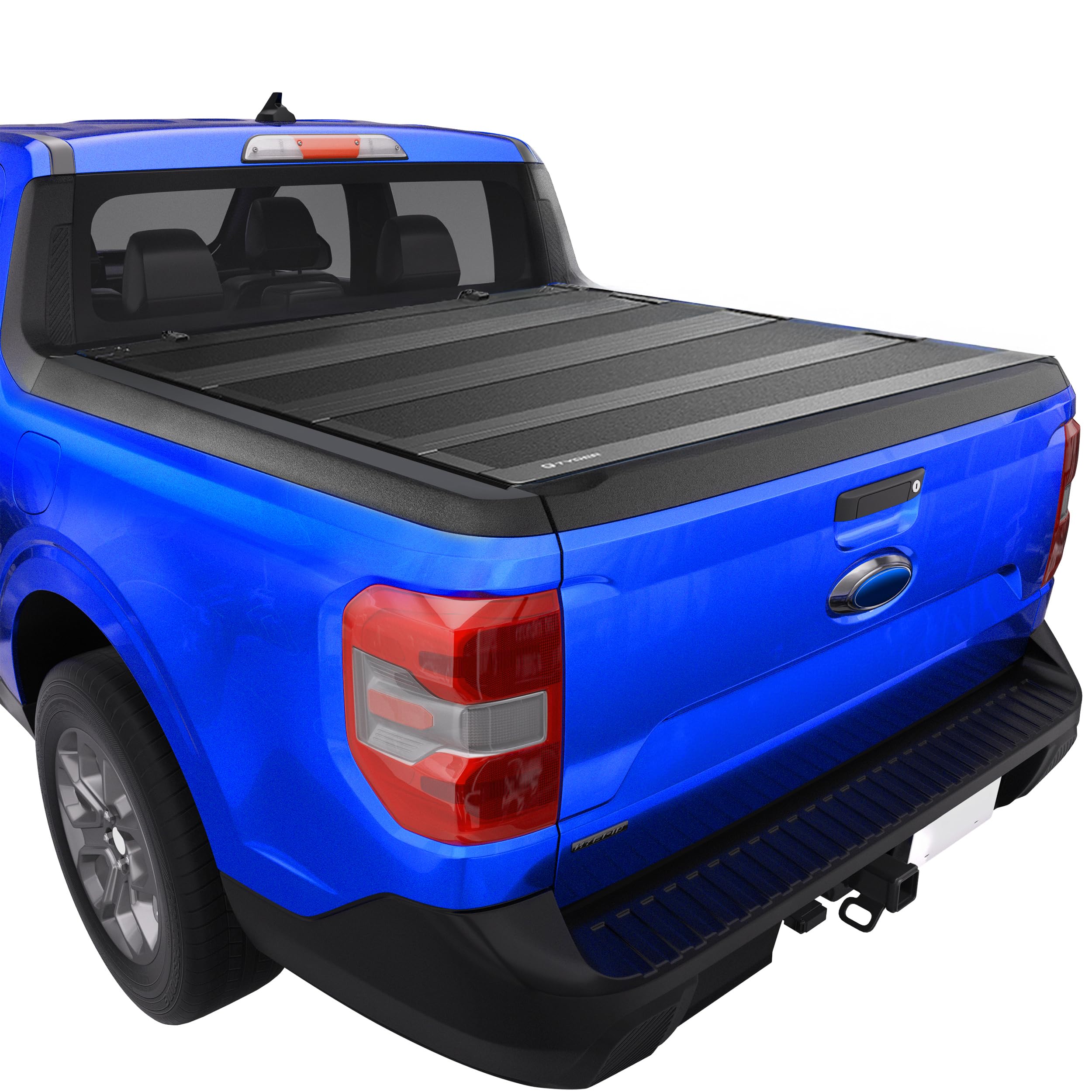 Tyger Auto T4 Flip-Up Low Profile Hard Alloy Truck Bed Tonneau Cover Compatible with 2022-2026 Ford Maverick | 4.5' (54") Bed | TG-BC4F4427 Image