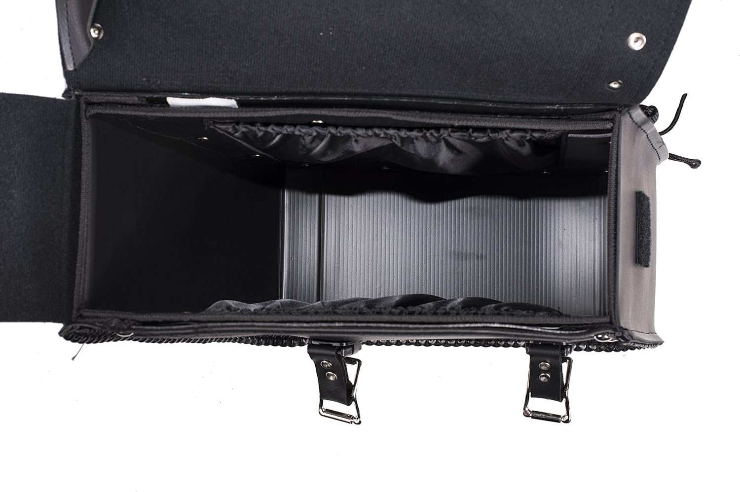Dream Apparel Universal PVC Motorcycle Saddlebag With Heavy Duty Quick Release SD4065: Automotive