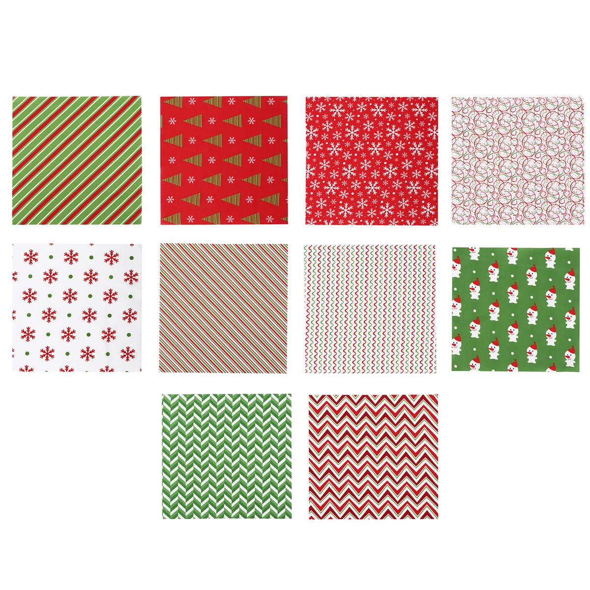 20Pcs Christmas Cotton Fabric Craft Bundle for Sewing and Quilting Plain Weave Patchwork Cloth with Floral Patterns DIY Crafting and Decoration Random Styles