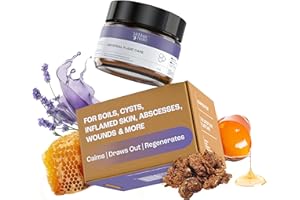 MyMagicHealer Universal Flare Care | Drawing Salve for HS, Boils, Cysts, Hemorrhoids, Pilonidal Cyst, Abscess | Anti-Chafing, Wound Care, Relief for Itching Skin w/Propolis & Egg Yolk Extract 1 oz