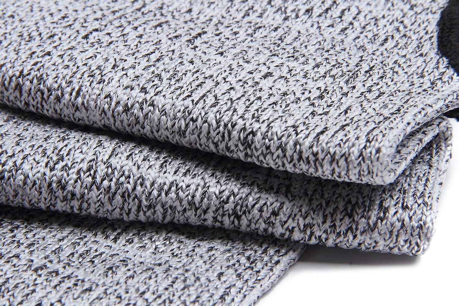 Cut Resistant Sleeves with Thumb Hole, Level 5 Protection, Slash Resistant Safety Protective Arm Sleeves, 17 inch, Grey Black (1 Pair) - - 