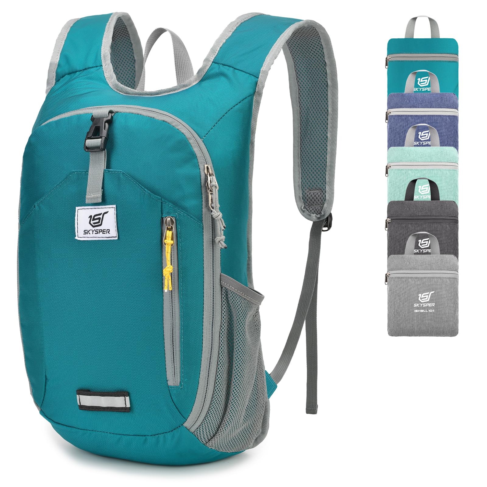 Photo 1 of SKYSPER Small Hiking Backpack 10L Foldable Daypack Packable Lightweight Hiking Daypack Travel Day Pack for Women Men