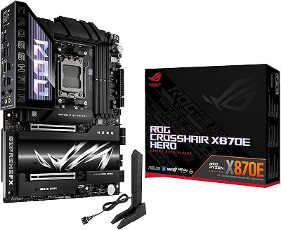 ASUS ROG Crosshair X870E Hero AMD ATX Motherboard 18+2+2 Power DDR5 PCIe 5.0