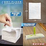 TDBS Pack of 50 Disposable Microfibre Electrostatic Floor Wipes 29x21cm view 6